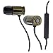 Munitio NINES Tactical Earphones with 3 Button Mic Control, Gold
