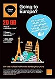 Orange Holiday Europe - 10GB Internet Data in 4G/LTE (+10GB Additional for SIMS Activated from April 4TH) + 120 mn + 1000 Texts in 30 Countries in Europe