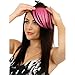 Kaned Colorful Hair Bangs Wig Clip Seamless Piece Tassel Clip Hair Extension Wig Accessory Hairstyle,Rose red (CLH-PINK3#)thumb 4