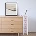 ROMOON Narrow Closet Organizer, 4 Drawer Fabric Storage Bins, Tall Storage Dresser,Closet Organizer Shelves with Drawers for Bedroom, Hallway, Entryway, Closet, Nursery Room-Grey