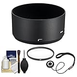 Nikon HB-77 Bayonet Lens Hood for 70-300mm AF-P & 70-300mm VR f/4.5-6.3G DX AF-P with UV Filter + Cleaning Kit