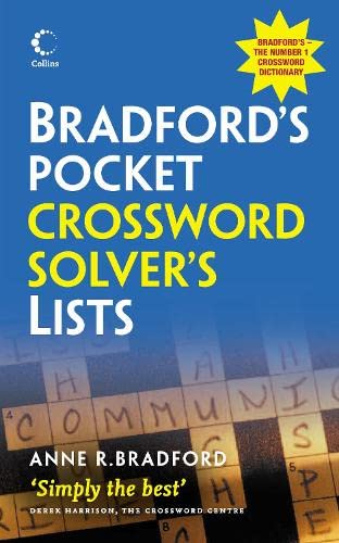 Collins Bradford's Pocket Crossword Solver's List (Dictionary ...