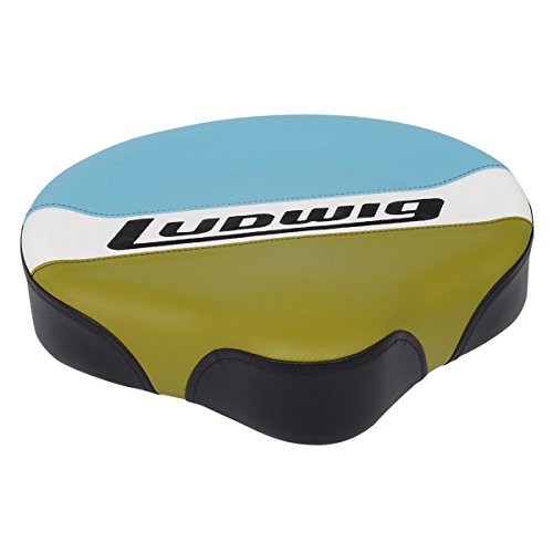 Ludwig Atlas Classic Drum Throne - Saddle, Blue/Olive