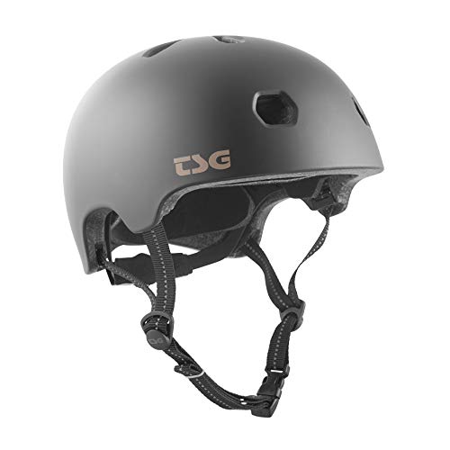 TSG Erwachsene Meta Solid Color Halbschalenhelm, Satin Black, XXL