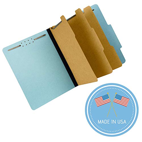 image for The File King Pressboard Classification File Folder with 3 dividers an