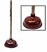 Premium Bathroom Toilet Plunger Suction Cup with Long Wooden Handle Fix Clogged Toilets - Large 6.5