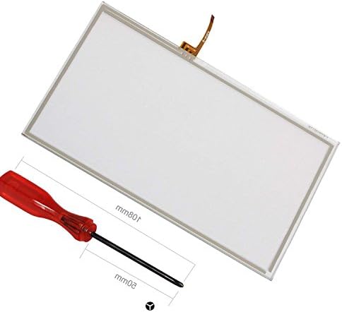 Wii U Touch Screen Replacement, ENDARK Touch Screen Digitizer Pad Replacement Parts for Wii U Gamepad (1pc Touch Screen + 1pc Screwdriver)