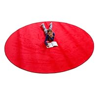 Learning Carpets CPR477 - Solid Red Round