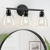 FOLKSMATE 3-Light Bathroom Light Fixtures, Matte