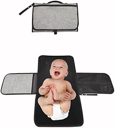 Baby Portable Diaper Changing Pad,iHotKu Travel Mat Station Diaper Bag for Infants, Babies,with Wipes Case,Built-in small pillow, 3 Pockets