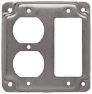 Raco 915C 4" (2) Device Square Crushed Corner Cover