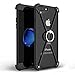 OATSBASF for iPhone 7/8 Plus Case, Metal Case Two-Layer Protection Ultra Thin Anti-Scratch with Phone Ring Holder [Extra 2 Protectors] for iPhone 7/8 Plus (5.5