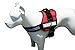 Albcorp Reflective Therapy Dog Vest Harness, Woven Nylon, Adjustable Service Animal Jacket, with 2 Hook and Loop Therapy Dog Removable Patches. Red, Small