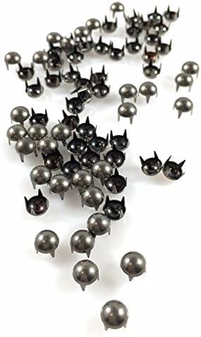 Charm Central Nailheads / Spots / Studs - Various Sizes and Colors 16ss, 20ss,30ss, Round, Flat (200 pcs, 20ss (4.5mm) Round - Antique Nickel)