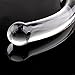 Wowlife Bent Graduate Glass Massager Anal Plug Crystal Butt Plug Massager Dildo Dong Penis