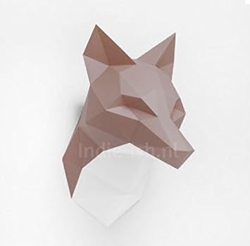 Trophäe Origami Fuchs Braun Amazonde Küche Haushalt