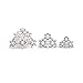 Utopiat Flapper Costume Jewelry Set-Audrey Hepburn Style Bridal Pearl Jewelry Set (3-6 years)