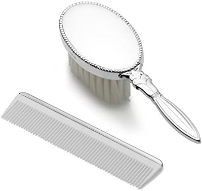 Empire Silver Girls Oval Sterling Brush Comb Set