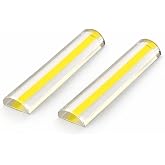2Pack Acrylic Reading Line Magnifier, 6" Half-Round Bar | Crystal Clear, Lightweight, Distortion-Free, For Books, Documents &amp; Newspapers, Ideal for Seniors