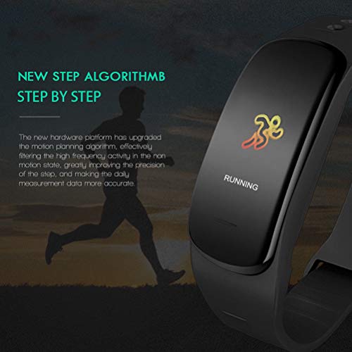 image for LIOOBO C1pro 0.96 Inch OLED Screen Smart Watch Band Heart Rate Monitor