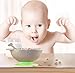 5 pieces Toddler Infant ORGANIC Spill Proof Stay Put Suction Bowl Including Lid spoon and Fork Eco Friendly Biodegradable FDA Approved BPA Free .FREE eBook included