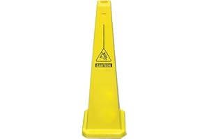 CORTINA SAFETY PRODUCTS Cortina Lamba 36" Cone 'Caution', 03-600-11A, Yellow
