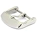 Wellfit Watch Bands Straps Replacement Buckle Watch Watchband Clasp - Choice of Color and Size - Vacuum PVD Finish (18mm, Stainless Steel)