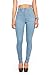 Vibrant Junior's High Waist Skinny Jeans (Light Blue, 11)