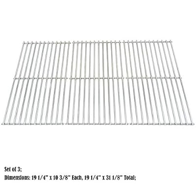 Direct store Parts DS115 Solid Stainless Steel Cooking grids Replacement Brinkmann,Charmglow,Costco, Jenn Air ,Members Mark, Nexgrill, Perfect Flame,Sams Club Gas Grill