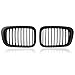 Heart Horse Front Kidney Grille Grill for 1998-2001 BMW 3 Series E46 320i 323i 325i 328i 330i Sedan 4-Door Replacement (Matte Black)