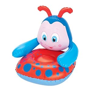 Bestway Hinchable de Kid ‘s Silla Mariquita, Rojo/Azul