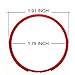 Astra Depot Red Aluminum Smart Key Fob Ring Rim Trim Cover Replacement for Mini Cooper