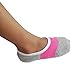 Deluxe Liner No Show Low Cut Socks For Flats Athetic Cotton For Kids Girls (Shoe size :12-6, pack 6/assorted)