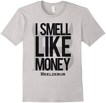 Men's Beelzebub: I smell like Money - T-Shirt for alpha dogs Large Silver