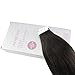 Moresoo 18 Inch Straight Unprocessed Brazilian Hair Tape on Remy Hair Extensions 40 Pieces 100 Grams #1B Off Black Seamless Skin Weft Adhesive Hair Extensions