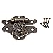 Dophee 1Pc 38x29mm Retro Vintage Decorative Cabinet Latches Hasp Pad Lock Clasp for Jewelry Wooden Box Case Chest