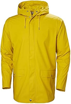 Hombres Impermeable de musgo, Amarillo Esencial, L