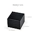 Oirlv Luxury Black Leather Ring Box - Ideal for Wedding and Proposal Ring Jewelry Gift