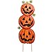 Gift Boutique Halloween Jack-O-Lantern Pumpkin Yard Stakes Decoration Set of 2 Metal Thanksgiving Harvest Stacked Garden Sign Outdoor Fall Lawn Autumn