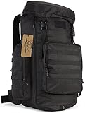 ArcEnCiel 70-85L Tactical Military Molle Hiking Backpack -Rain Cover Included