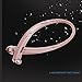 Bluetooth Headphones SDICL Wireless Neckband Sports Headsets with Retractable Earbuds Sweatproof Noise Cancelling Stereo Earphones (Rose gold)