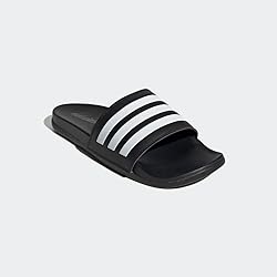 adidas Unisex Adilette Comfort Slides Sandal, Core