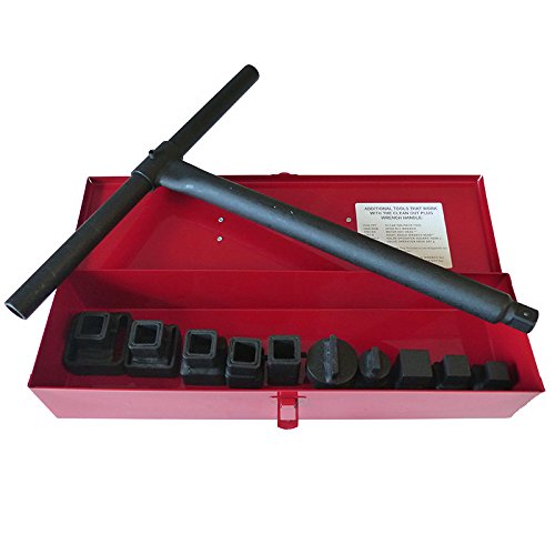 Clean Out Plug Wrenches, WRENCH SET with BOX and 16" THANDLE, Made in