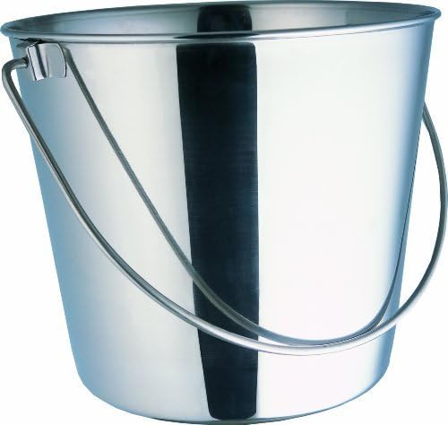 Indipets Heavy Duty Stainless Steel Pail, 2-Quart by Indipets