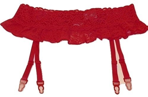 Victorias Secret Red Floral Lace Garter Belt Red M L | Desertcart Papua New  Guinea