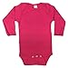 The Laughing Giraffe Blank Cotton Long Sleeve Baby Girl Bodysuit Onesie