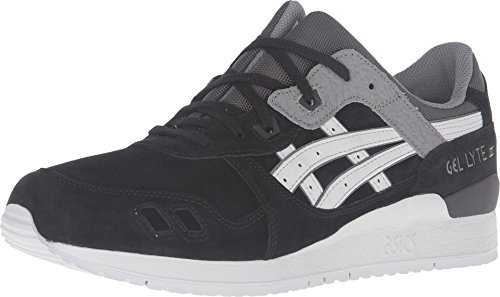 Onitsuka Tiger by Asics Unisex Gel-Lyte III? Black/Soft Grey Sneaker Men's 9.5, Women's 11 Medium