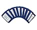WristCoaches QB Wrist Coach - Playbook Wristband (Youth) - Heavy Duty Football Wristbands for Boys with Three Playsheet Compartments - Perfect for Flag Football and Tackle Football (10-Pack)