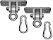 Backyard Recess Porch Swing Hangers Heavy Duty Iron Hanging Hooks | Metal Front Cedar Wooden Amish Porch Swings and Snap Hooks
