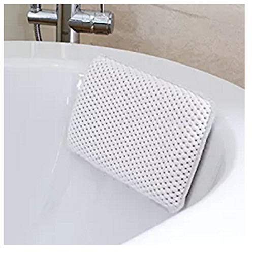 Elaine Karen Deluxe Thick Luxury Spa Bath Pillow, Super Grip Suction Cups - Turquoise